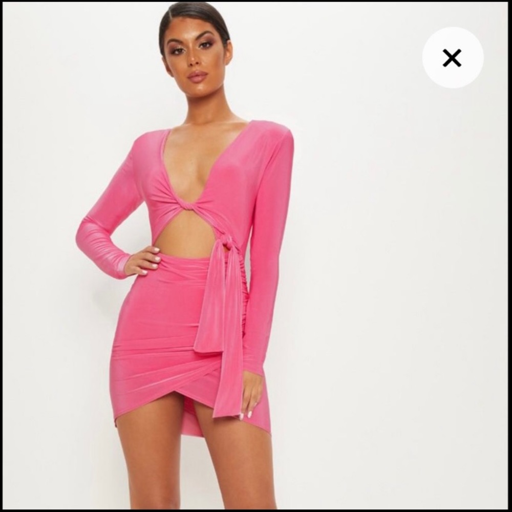 Barbie Hot Pink PLT Cut out Bodycon